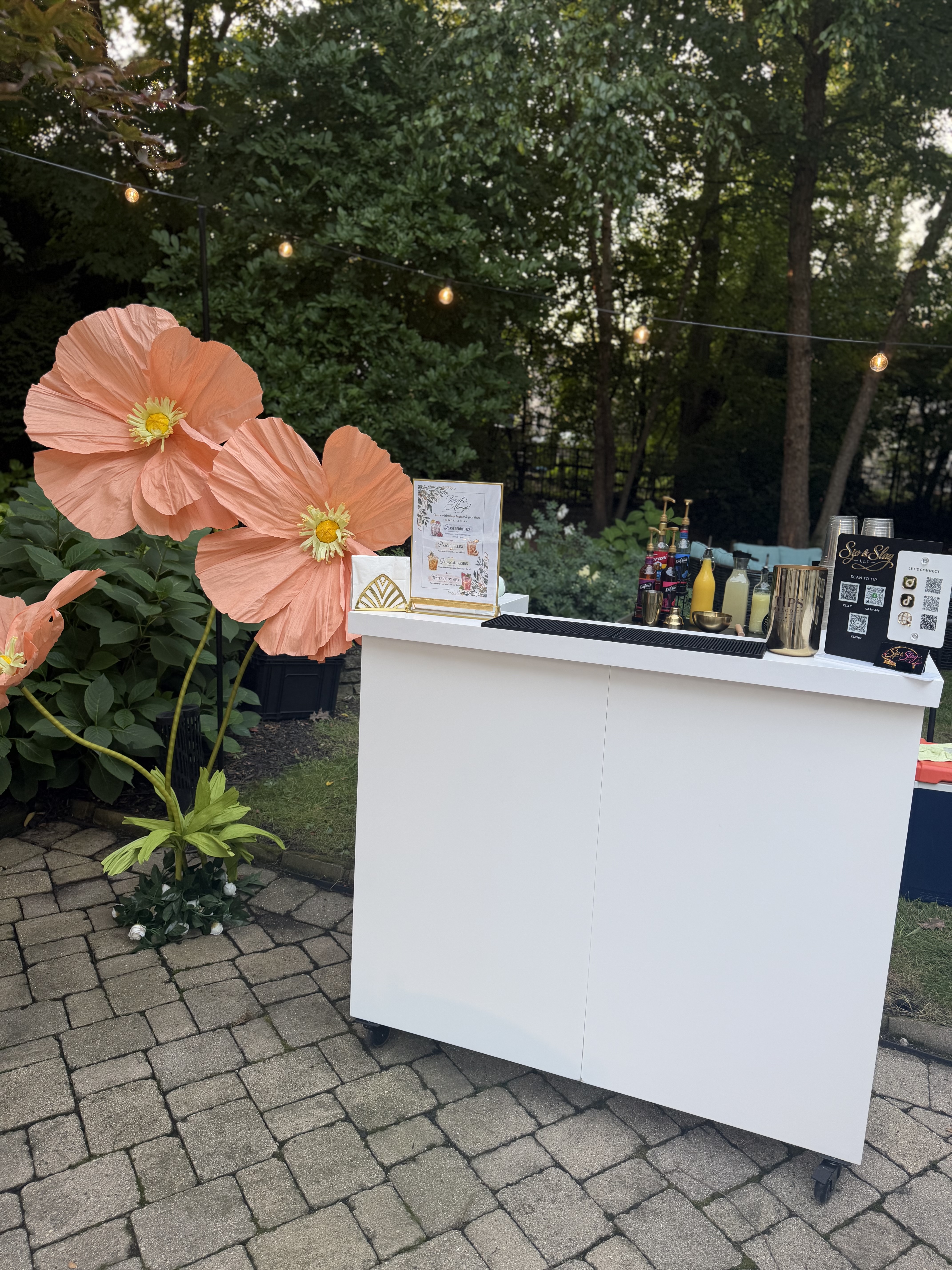 Sip & Slay event setup at a Chicagoland event