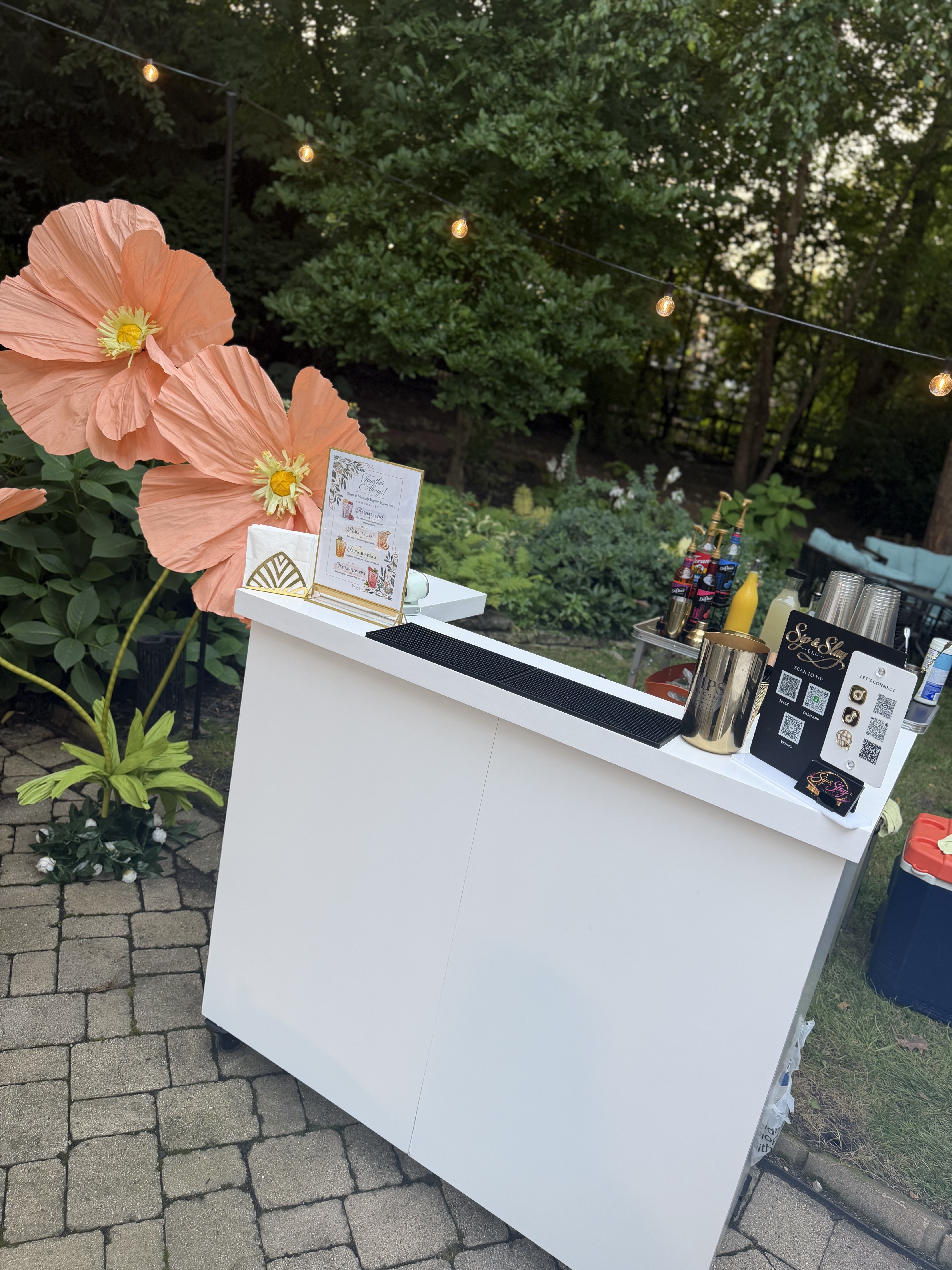 Sip & Slay event setup at a Chicagoland event
